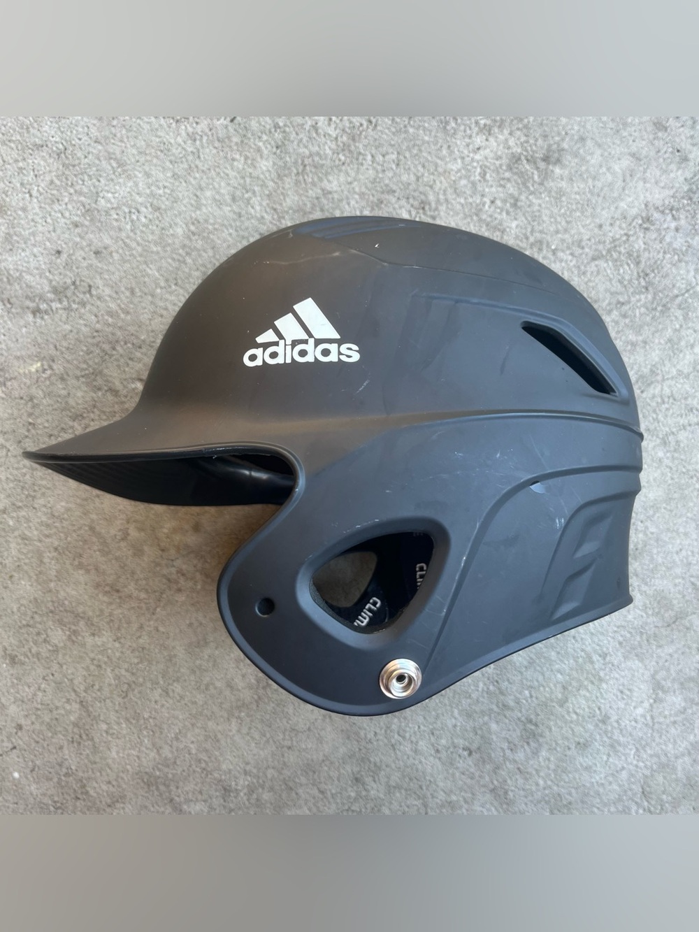 Adidas Climalite Batting Helmet Matte Black Baseball BTE00202 Size 6 1/2 - 7 1/2